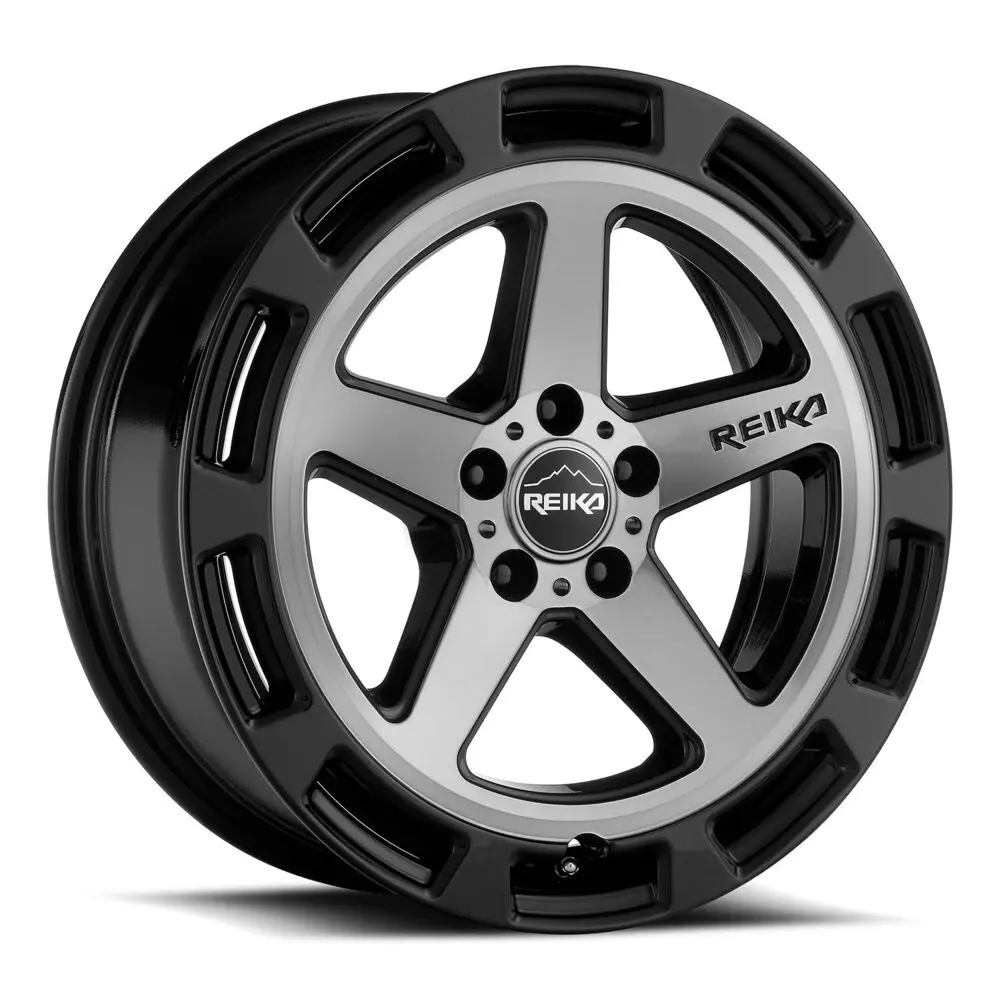 17X8 Gloss Black Machined Face Alloy Rim R20 Wheels 1