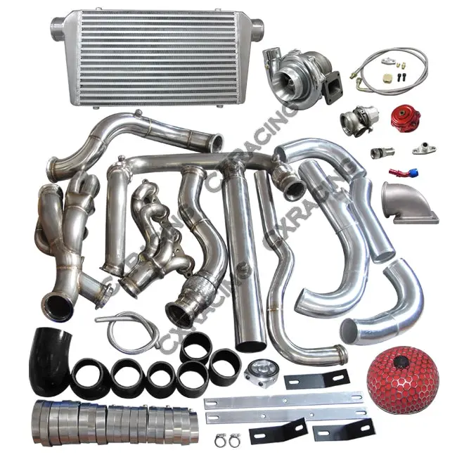 Turbo Intercooler Kit For 99-07 Chevrolet Silverado Gmt 800 Vortec V8 4.8 5.3 6.0 1