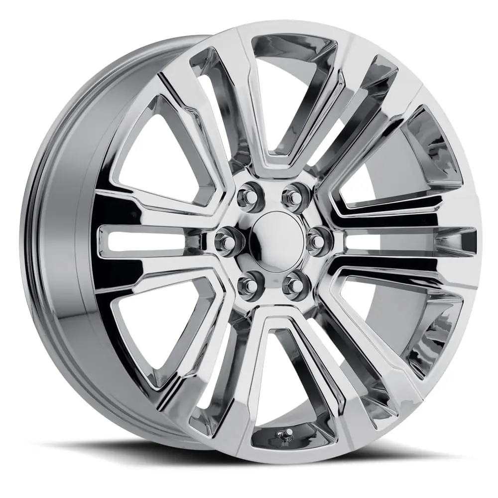 24X10 Chrome Cadillac Escalade Style Wheels (Fr72, 6X139.7, +30 Offset) 1