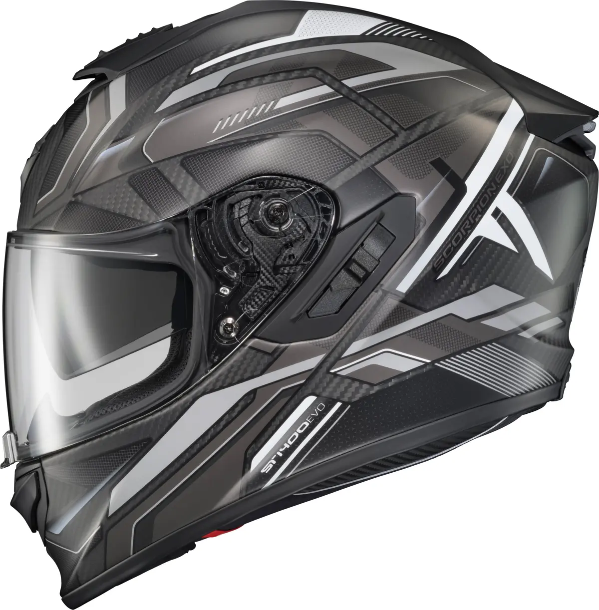 Scorpion Exo St1400 Evo Carbon Helmet Hex Matte Grey Medium 1