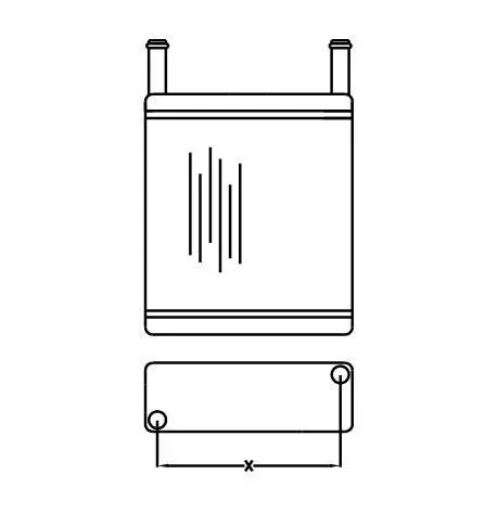 Ford Cortina Mk3-4 1970-1980 Heater Core 1