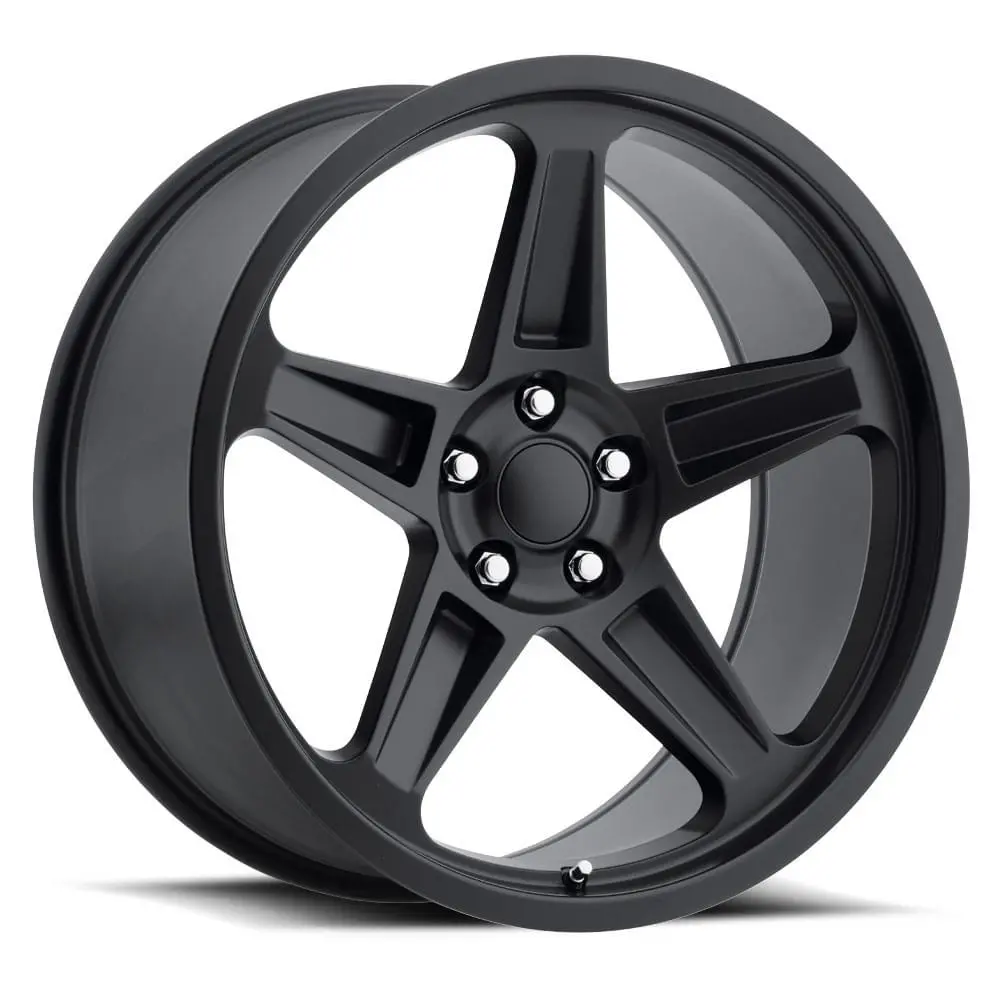 20X9.5 Satin Black Srt Demon Style Wheels (Fr73, 5X115, +12 Offset) 1