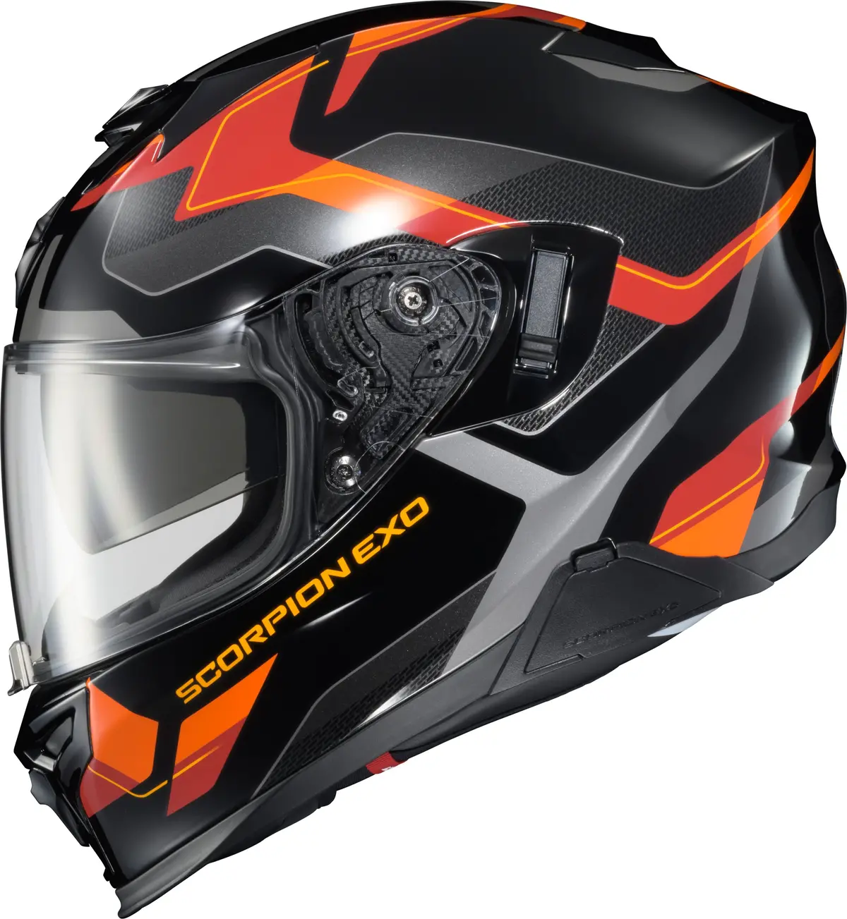 Scorpionexo Exo T520 Full Face Motorcycle Helmet Zuse Orange * Dot & Ece Certified With Airfit? Inflation System 1