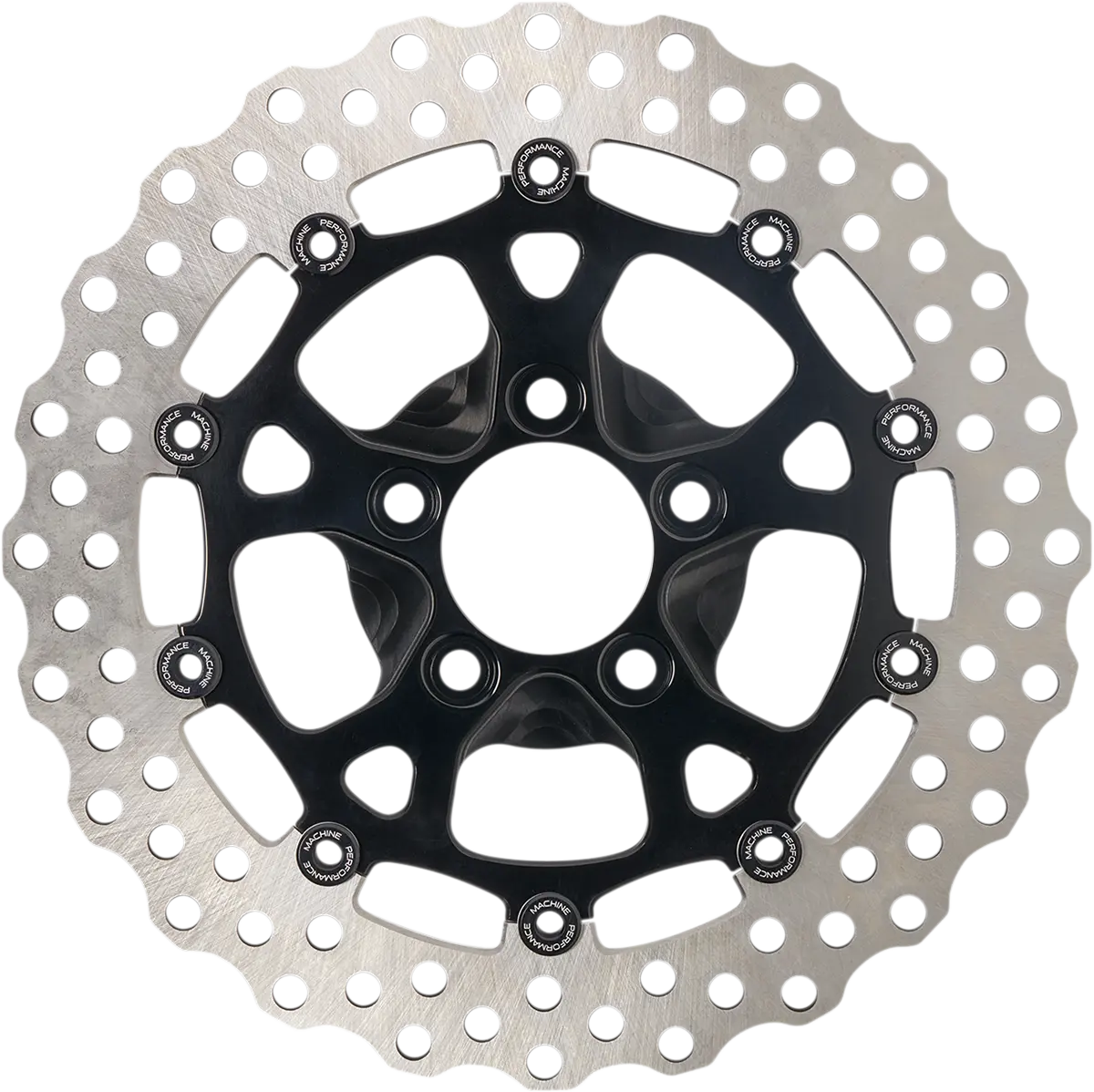 Performance Machine (Pm) Dominator Rotor - Front - 11.8" - Black 0133-1806S-B 1