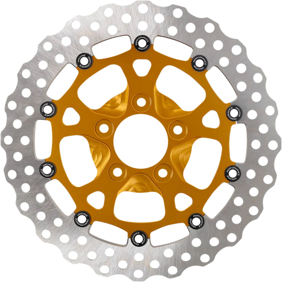 Performance Machine (Pm) Dominator Rotor - Front - 11.8" - Gold 0133-1806S-G 1
