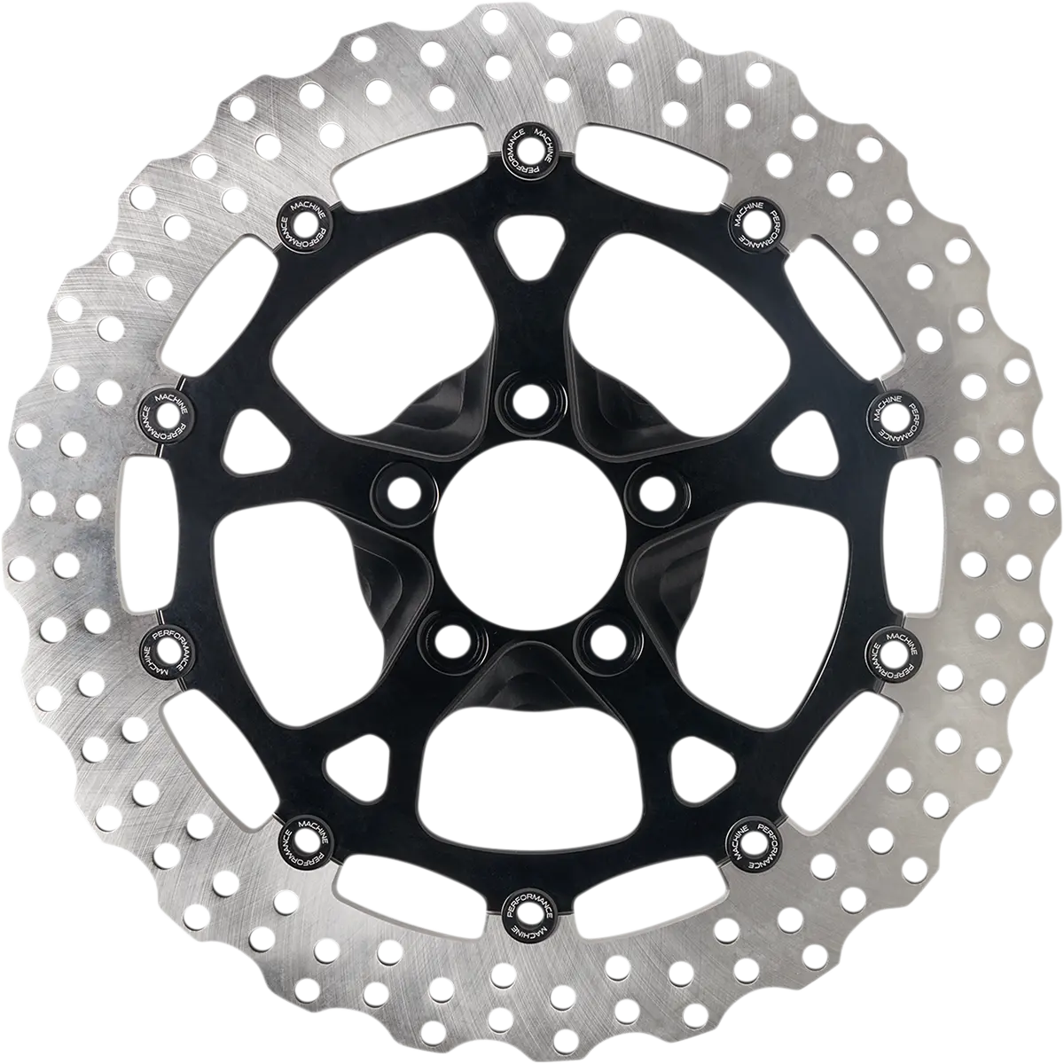 Performance Machine (Pm) Dominator Rotor - Front - 13" - Black 0133-3059S-B 1