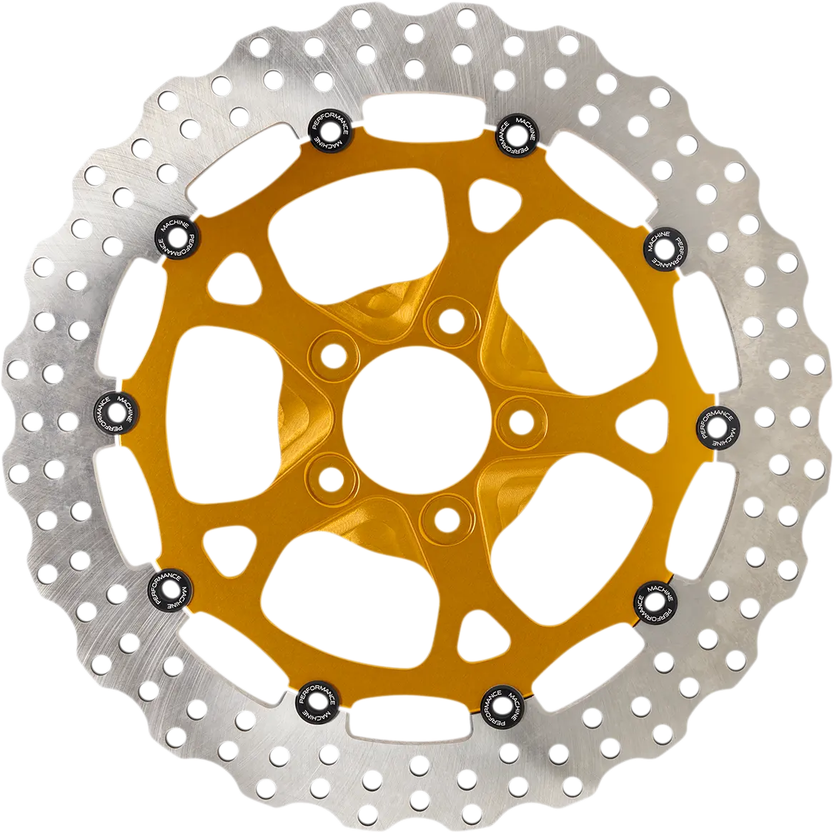 Performance Machine (Pm) Dominator Rotor - Front - 13" - Gold 0133-3059S-G 1