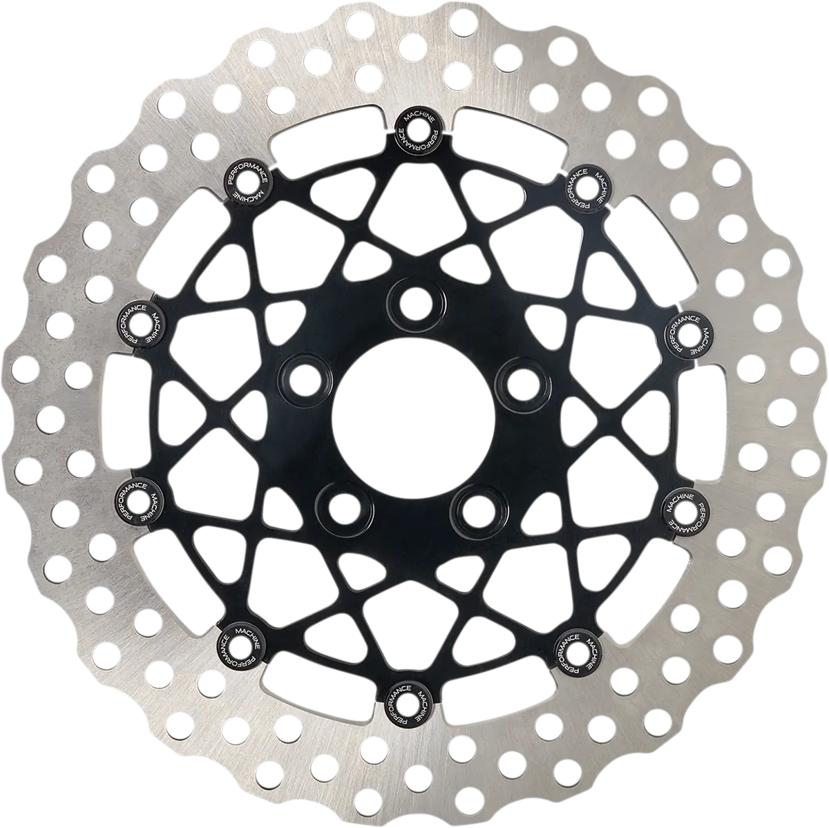 Performance Machine (Pm) Speedstar Rotor - Front - 11.8" - Black 0133-1809S-B 1