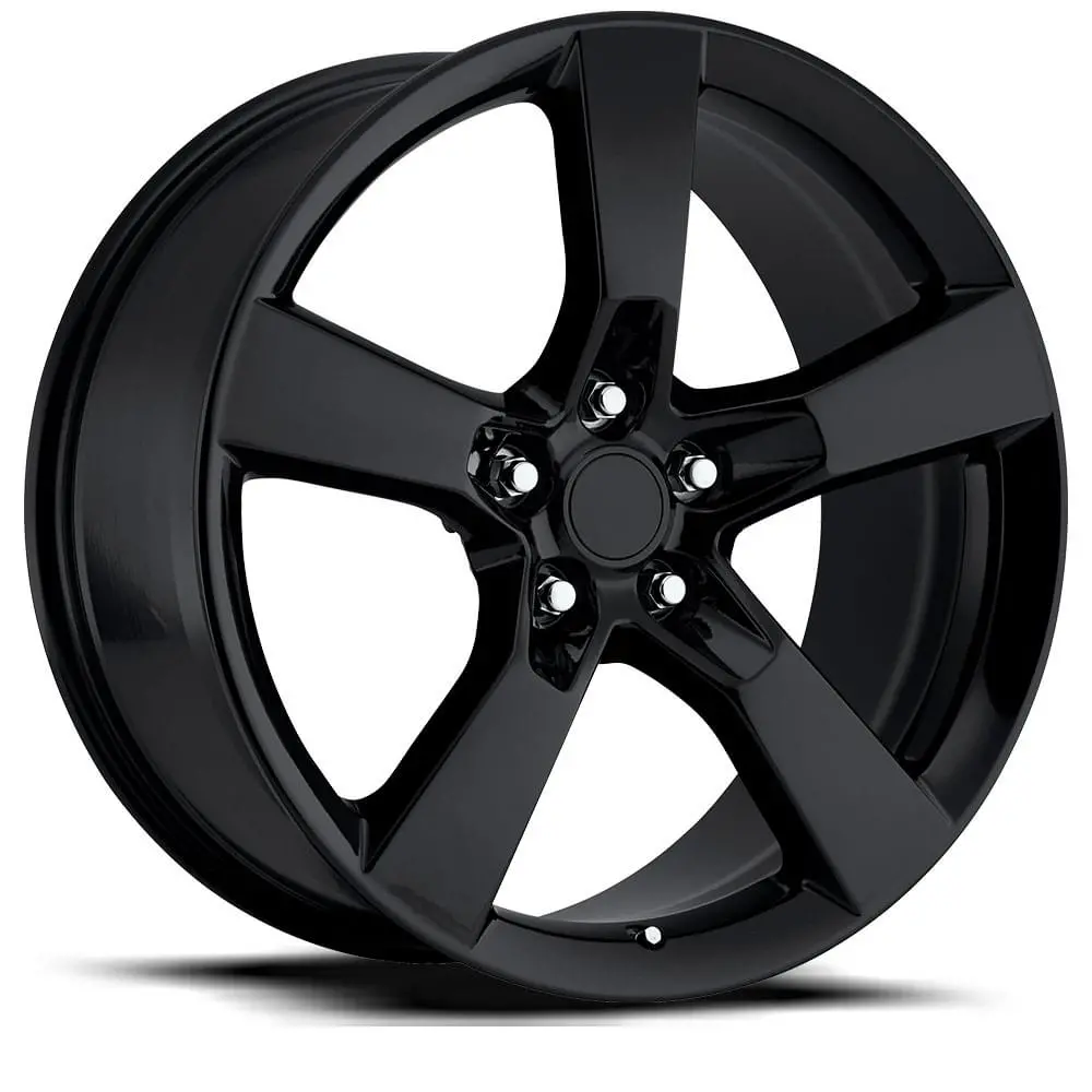 20X8 Aluminum Wheel With 5X120 Bolt Pattern - Gloss Black 1