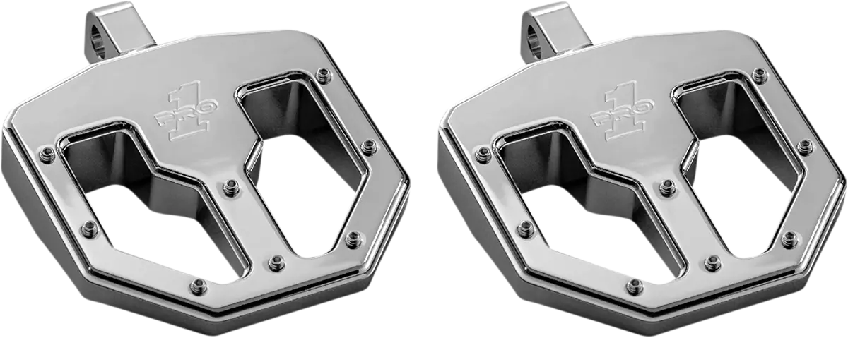 Pro-One Perf.Mfg. Bmx V1 Foot Pegs - Male - Chrome 500761 1