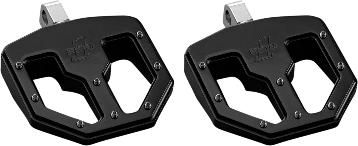 Pro-One Perf.Mfg. Bmx V1 Foot Pegs - Male - Black 500761B 1