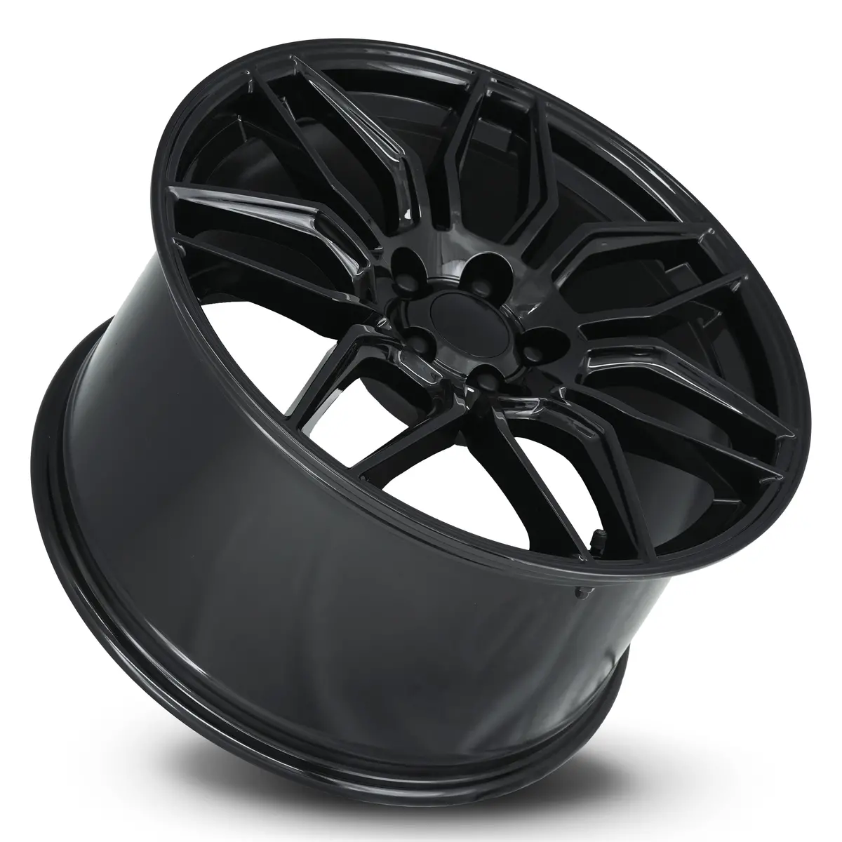 20X11 Gloss Black Alloy Wheels (Fr401, 5X120, +52 Offset) - Factory Reproductions 2
