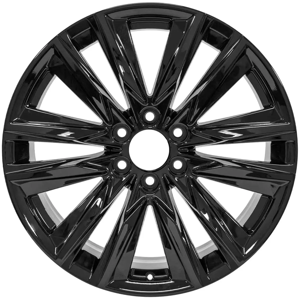 22X9 Factory Replacement New Alloy Wheel For 2021-2024 Cadillac Escalade With 12 Spoke Painted Black 1