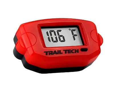 Trail Tech 744-Es3 Red Tto Digital Temperature Gauge, Surface Mount, Cvt Belt Sensor 1