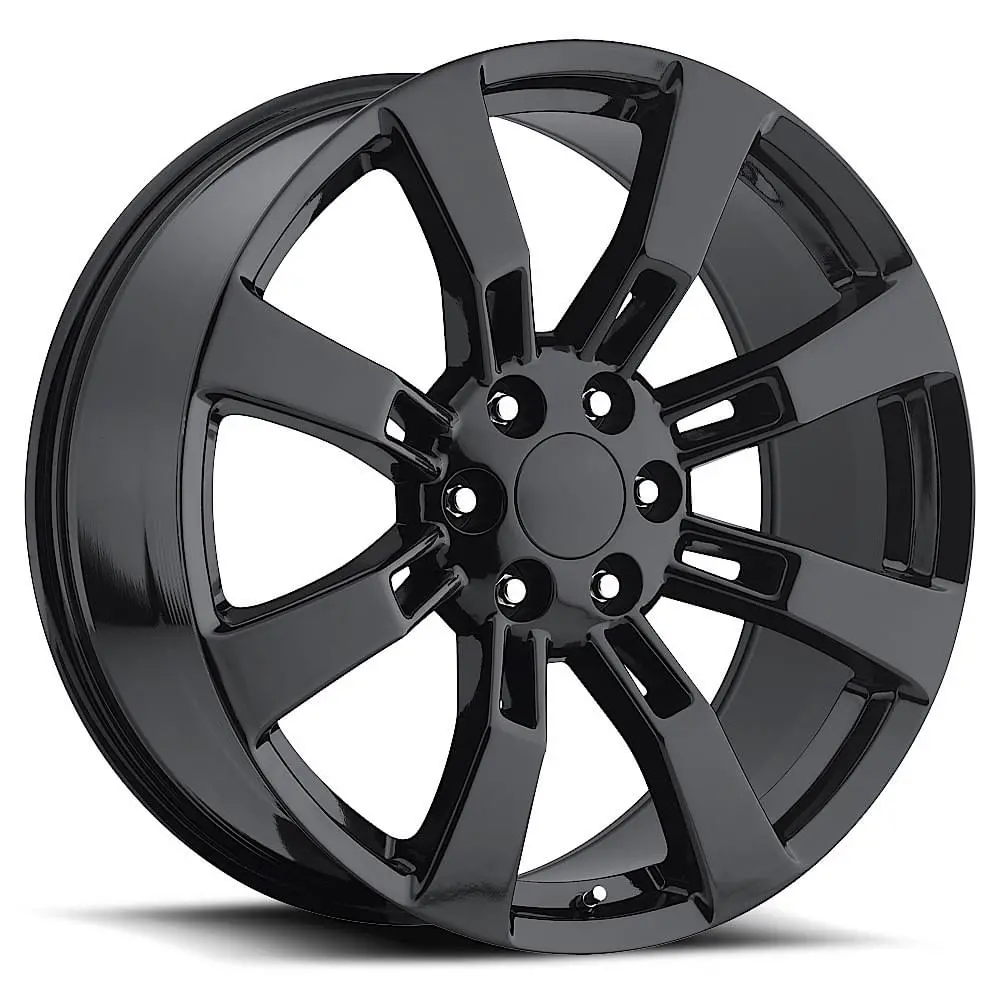 20X8 Fr 40 Cadillac Denali Escalade Gloss Black Rims (+25Mm Offset) 1
