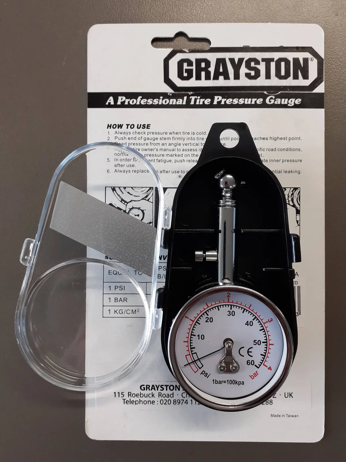 Grayston Tyre Pressure Gauge 1