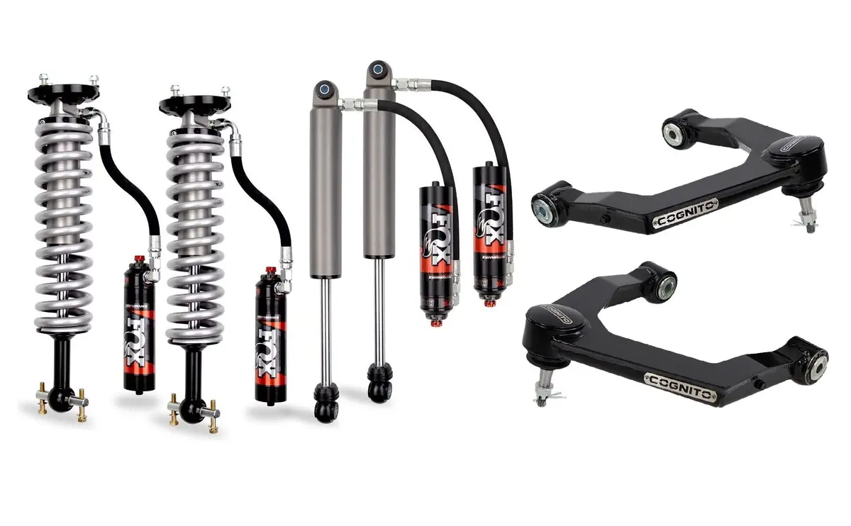 Cognito 3-Inch Elite Ball Joint Leveling Kit With Fox 2.5 Elite Performance Series Shocks For 19-25 Silverado/Sierra 1500 2Wd/4Wd 1