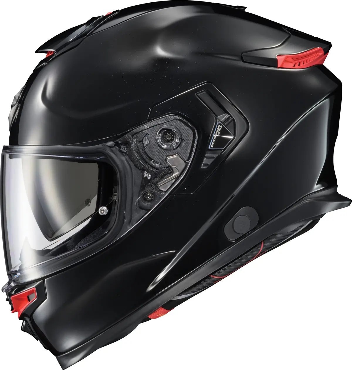 Scorpion Exo Ecl-0033 Exo Eclipse Full Face Motorcycle Helmet In Metallic Black Sm 1