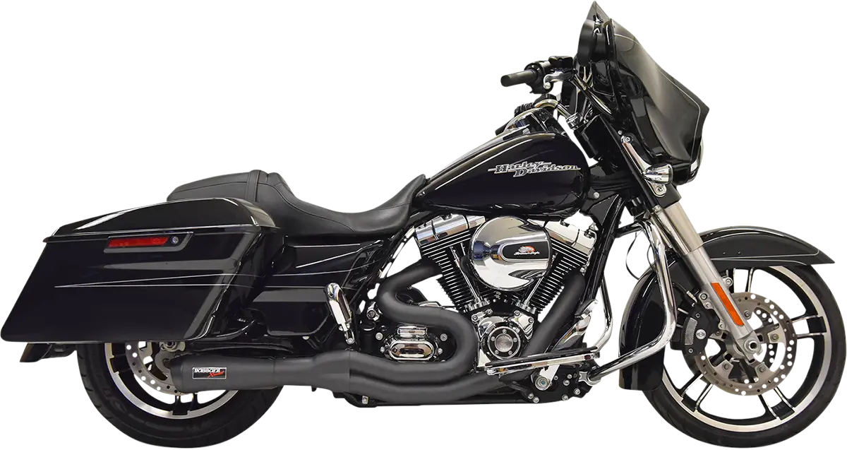 Bassani Xhaust Road Rage Ii 2-Into-1 Mid-Length Exhaust System - Black 1F62b 1