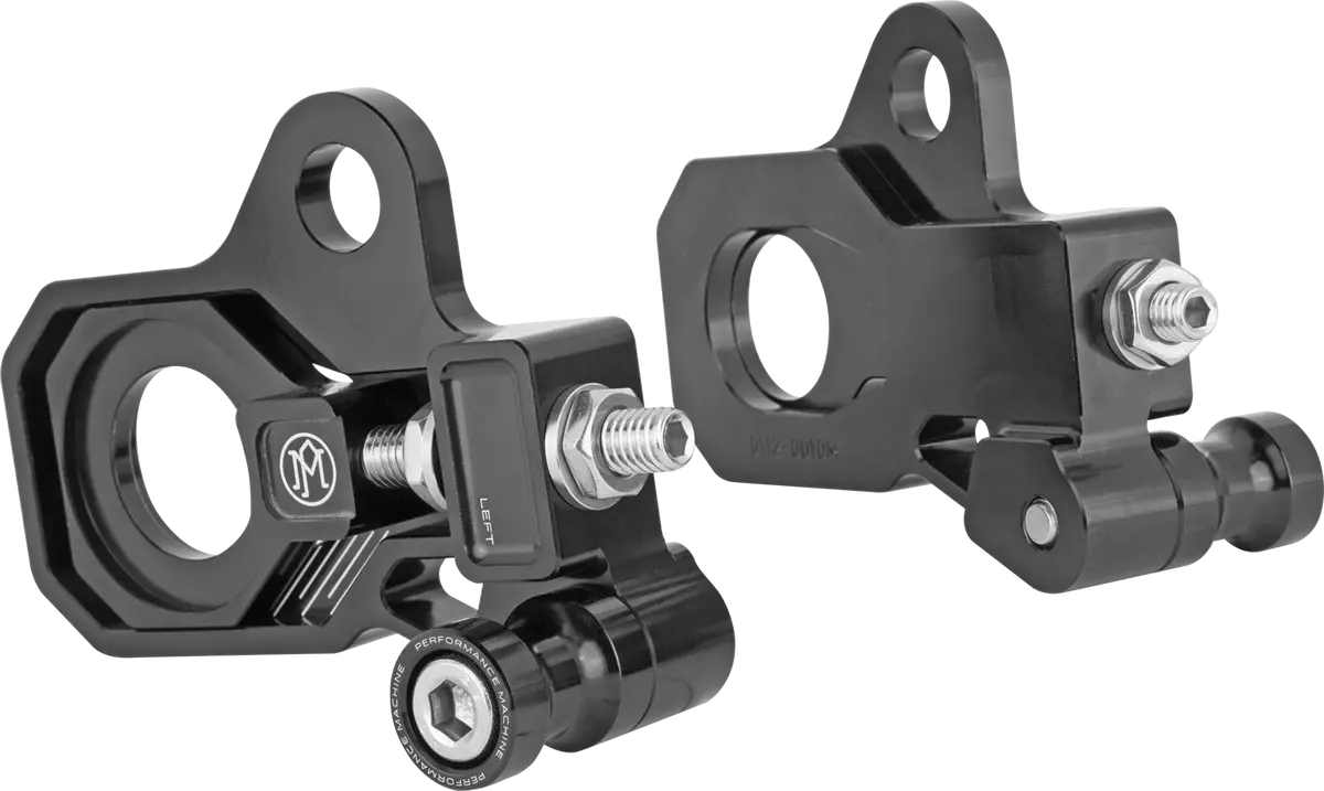 Performance Machine (Pm) Axle Adjuster Kit - Rear - Black 0117-0028M-B 1