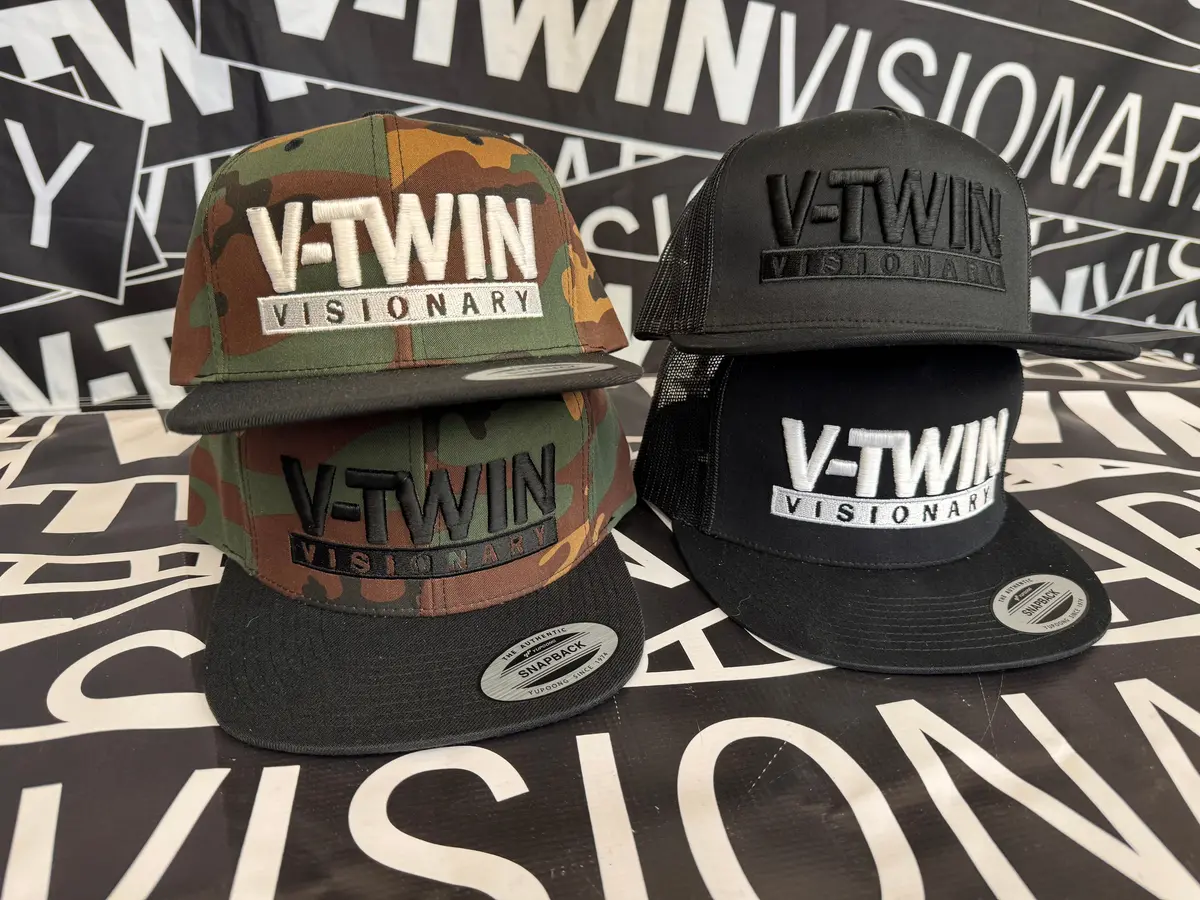 Vtv Stacked Puff Stitch Logo Flat Bill Cap 1