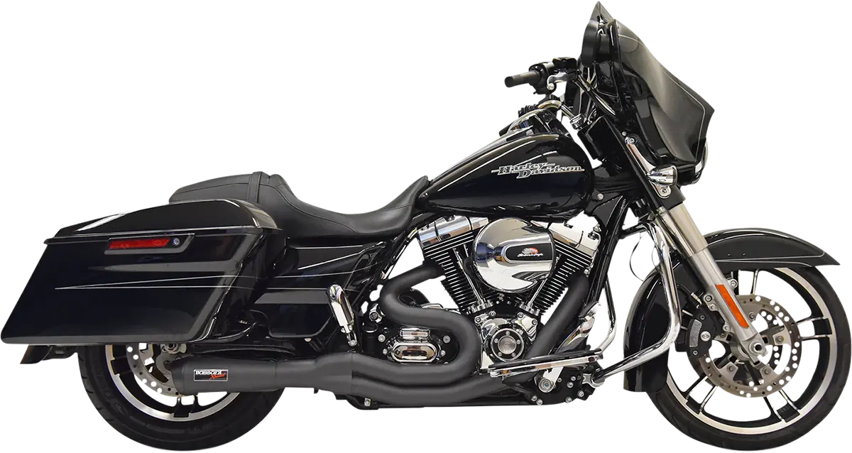 Bassani Xhaust 2:1 Exhaust - Black 1F61b 1