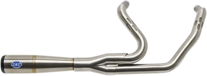 S&S Cycle 2-Into-1 Diamondback Exhaust System - Stainless Steel - Race Only 550-1000 1