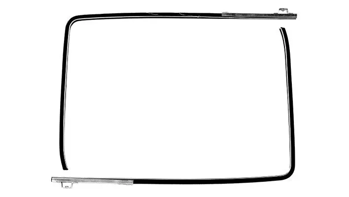 Ford Escort Mk1 Door Side Glass Runner Pair 25-16-10-7/8 Pair 1