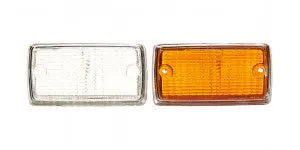 Ford Escort Mk1 Indicator Lense Only Amber With Chrome Each 25-16-97-2 1