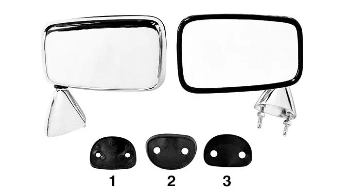 Ford Escort Mk2 Door Mirror Chrome - 25-19-10-3 Or 25-19-10-4 1