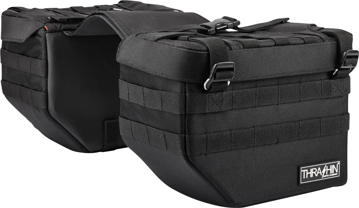 Thrashin Supply Co. Expedition Saddlebags - Black Tsb-0008 1