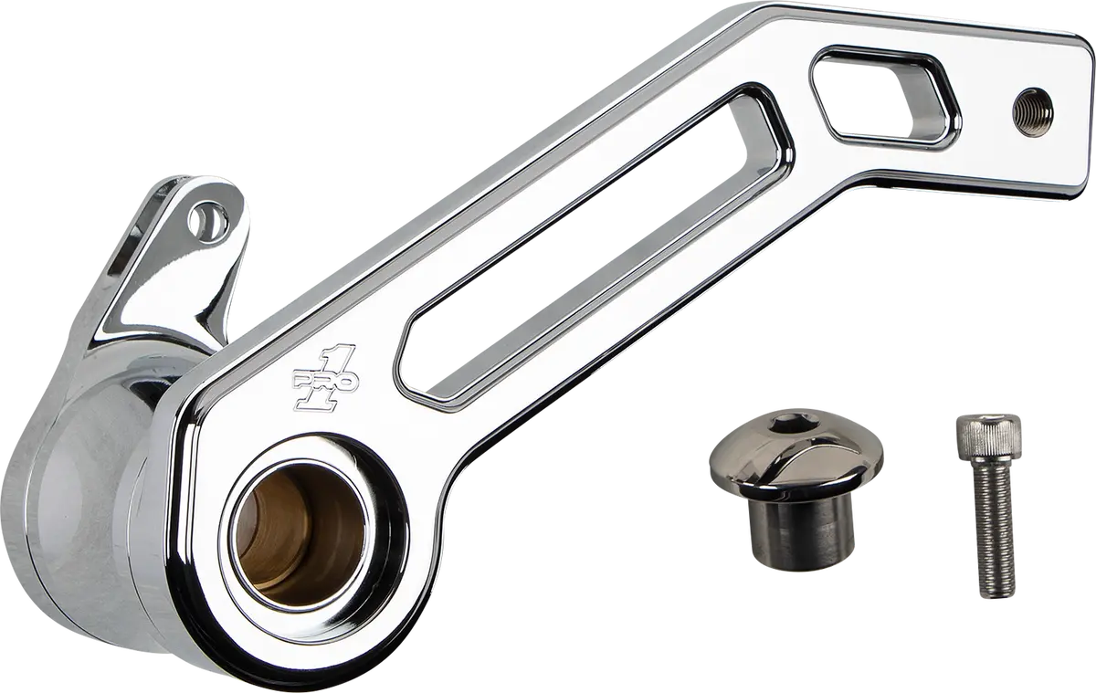 Pro-One Perf.Mfg. Touring T-Rex Shorty Brake Arm - Chrome - '14-'22 Flht 500773 1