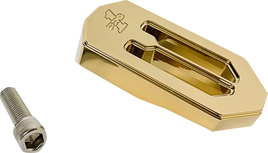 Pro-One Perf.Mfg. Touring Brake Peg - Gold 500747Tin 1