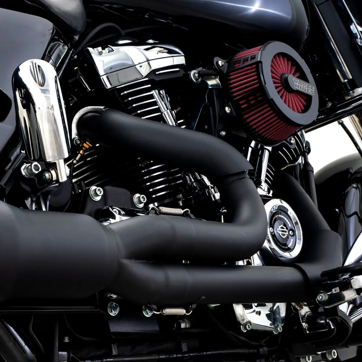 Vance & Hines Hi-Output Rr Heat Shield Kit - Black - Stainless Steel 60025 1