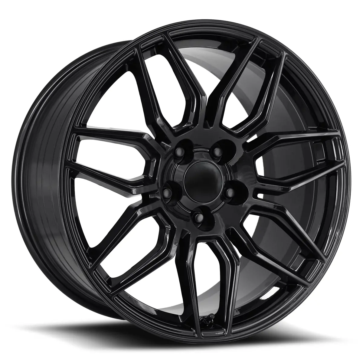 19X10 Gloss Black C8 Z06 Style Wheel For Corvette (Fr401, 5X120.65Mm, +40 Offset) Alloy 1