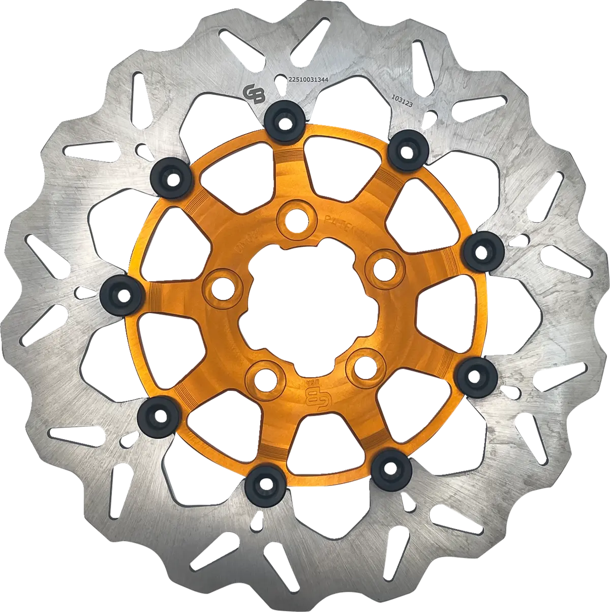 Gbrakes Brake Rotor - Rear - Orange Df681cw-O 1