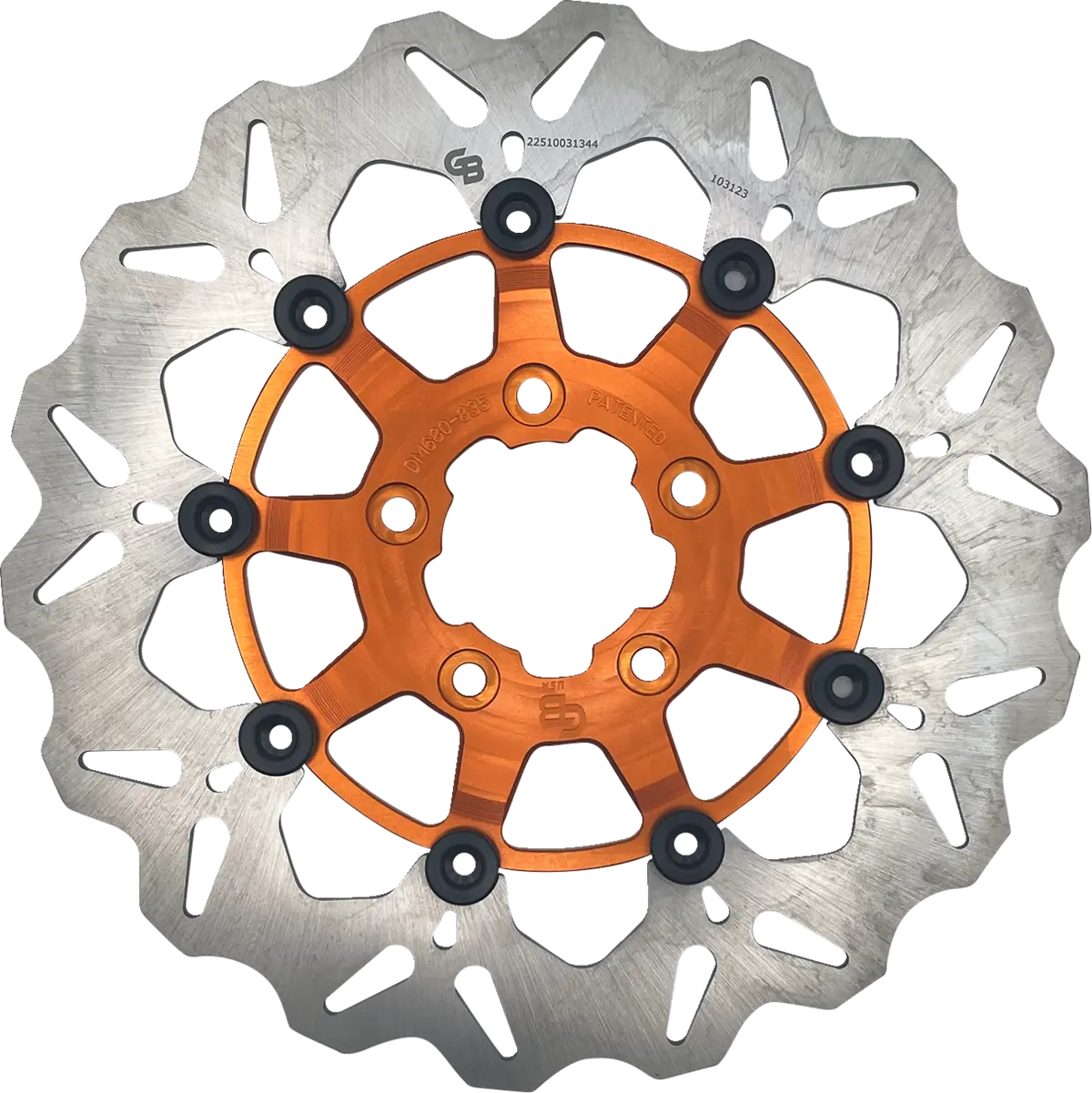 Gbrakes Brake Rotor - Front - Orange Df680cw-O 1