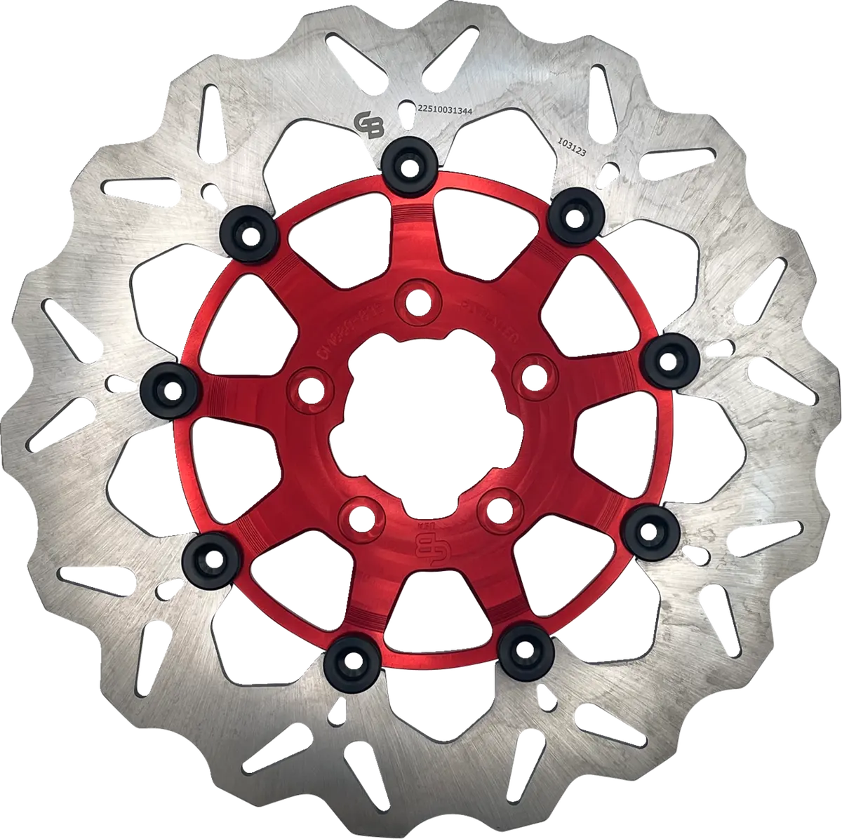 Gbrakes Brake Rotor - Front - Red Df680cw-R 1