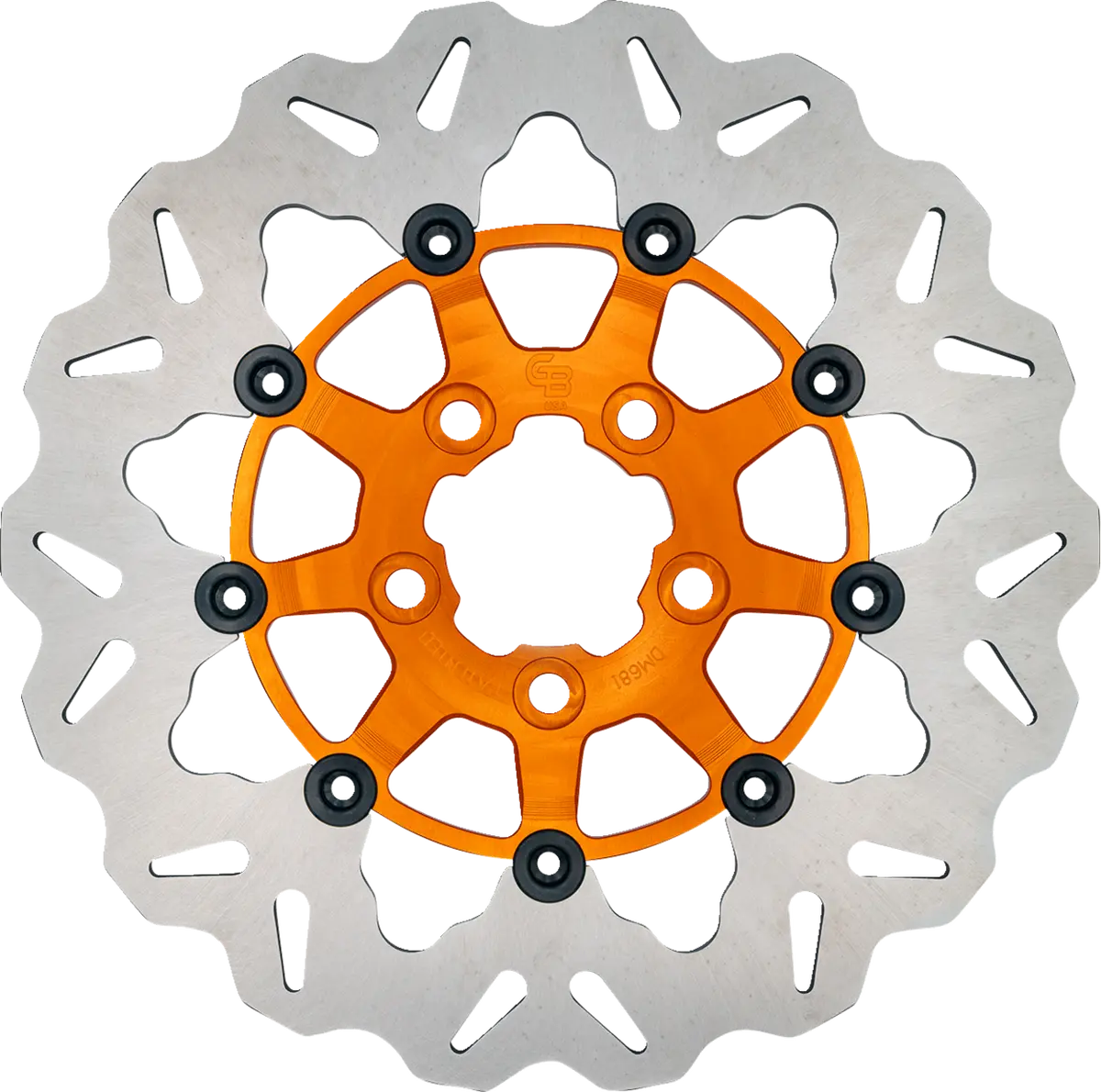 Gbrakes Brake Rotor - Rear - Orange Df681cws-O 1