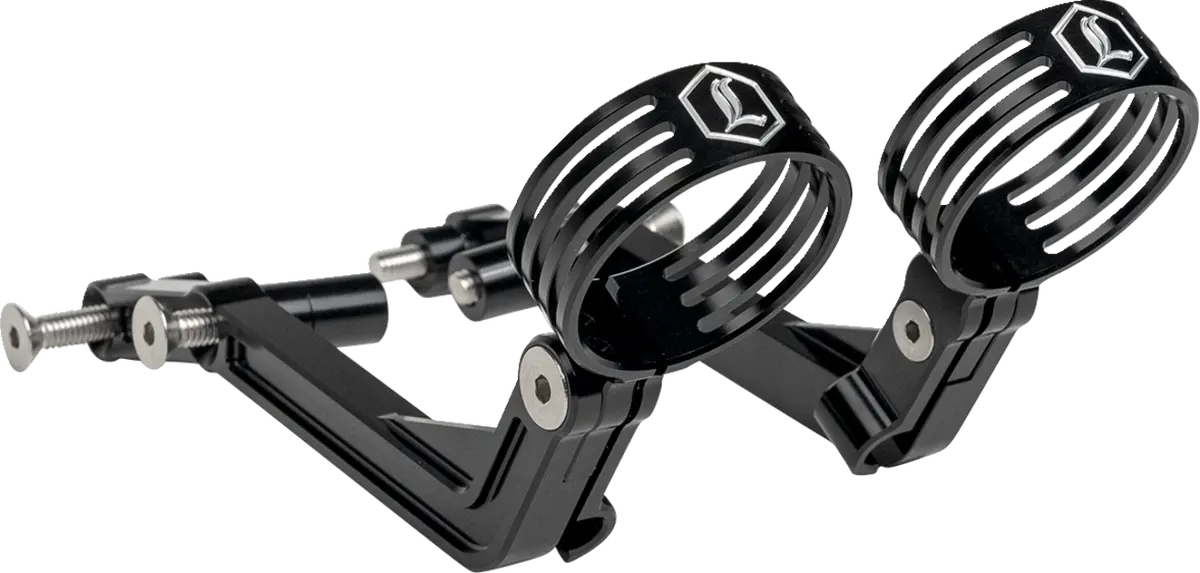Legend Suspension Revo Arc External Reservoir Mounts - Black 1313-0245 1