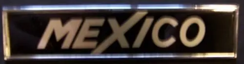 Ford Escort Mk1 Mexico Badge Foil Insert 1