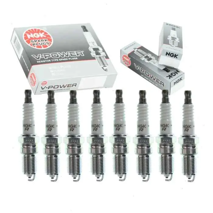 8 Pack Ngk 4177 Tr6 V-Power Spark Plug 1