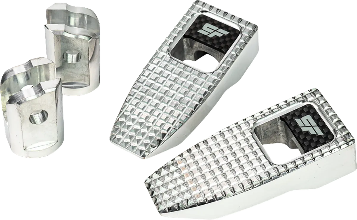 Slyfox Speed Pegs - Silver Polished - Front Sf-903-01-2 1