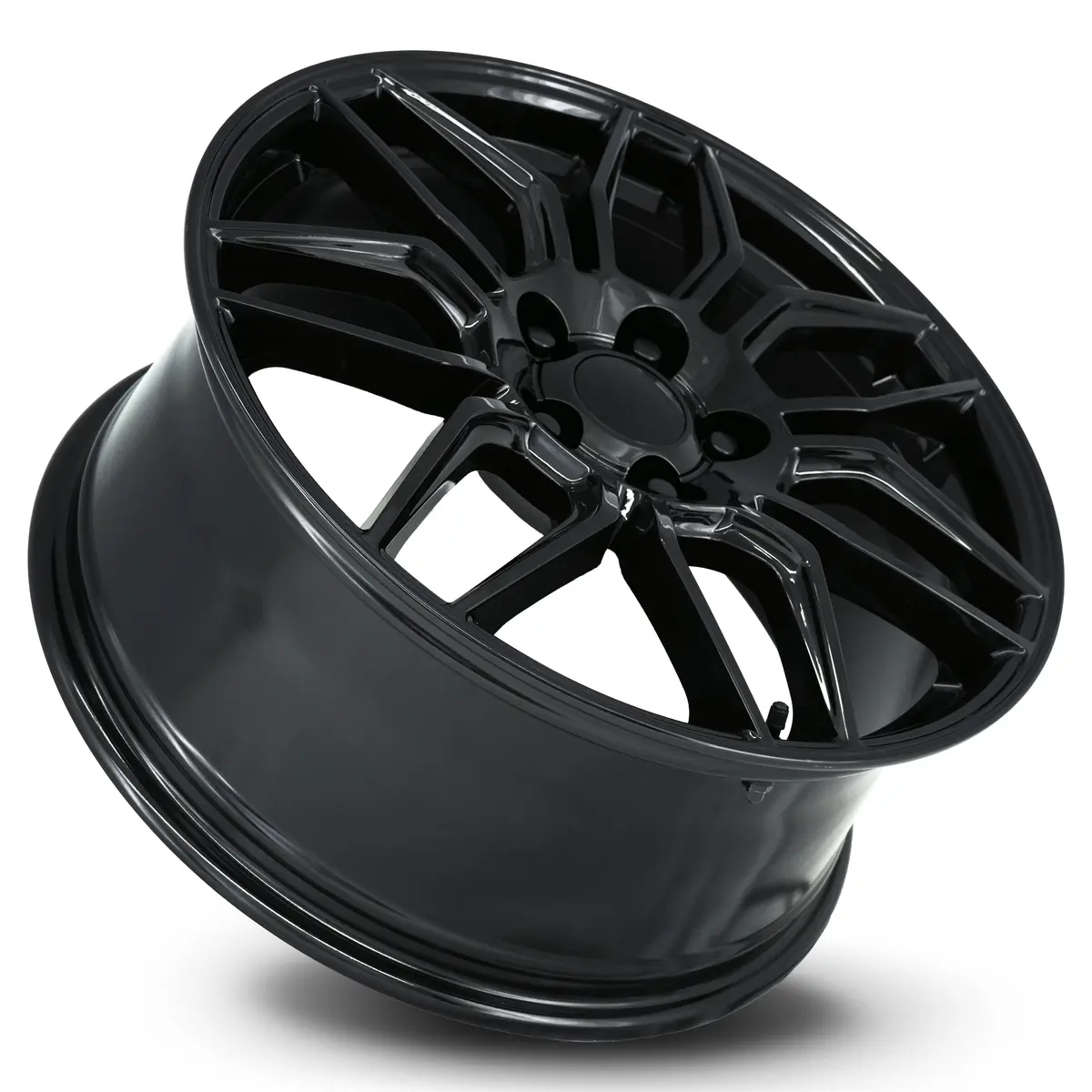19X8.5 Gloss Black C8 Z06 Style Wheels For Corvette (Fr401, 5X120.65Mm, +56 Offset) Alloy 2