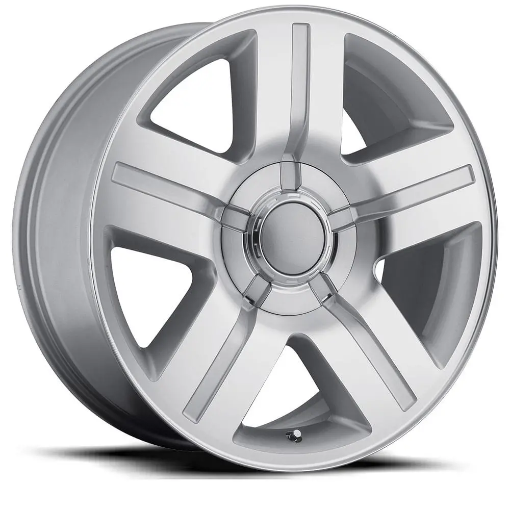 20X8.5 Silver Machined Face Chevy Texas Silverado Style Wheels (Fr37, 6X139.7, +30 Offset) 1