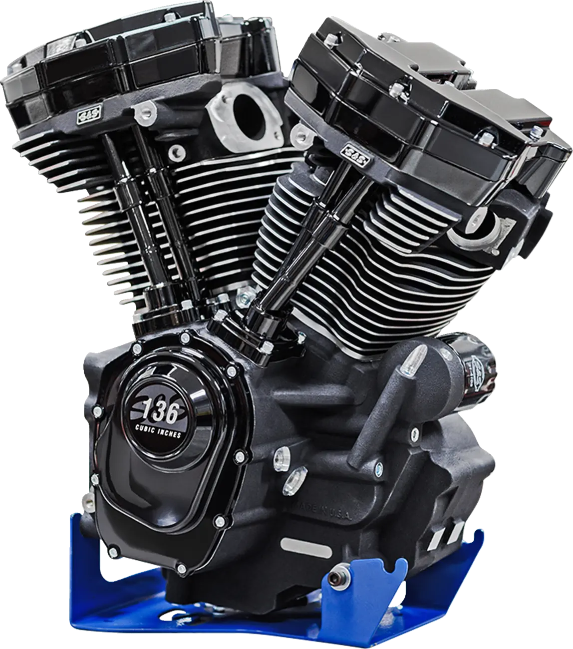 S&S Cycle Mk136 Black Edition Engine For Oil-Cooled M8 1