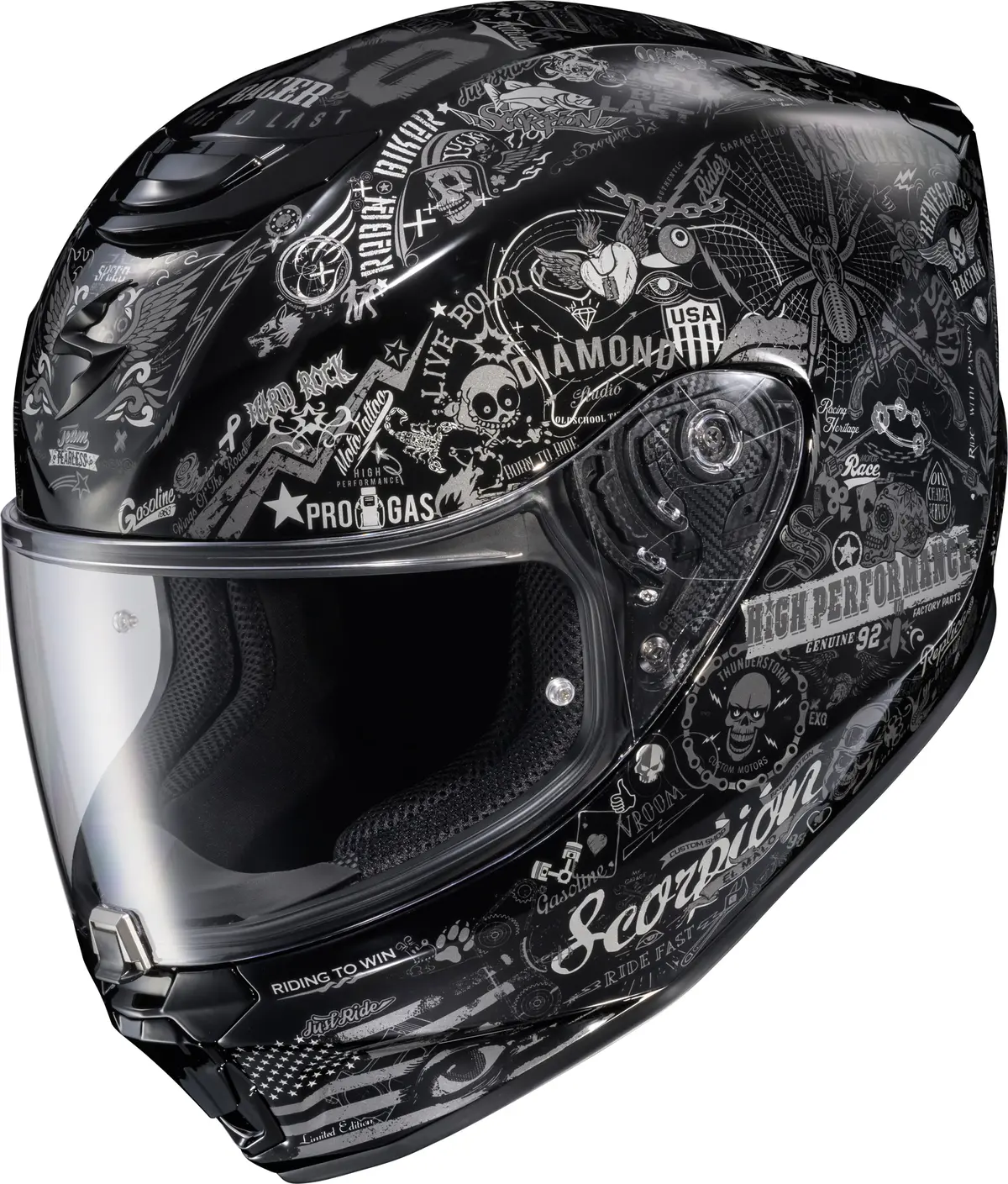 Scorpion Exo Exo R330 Full Face Helmet Shake 2 Black Xl 1