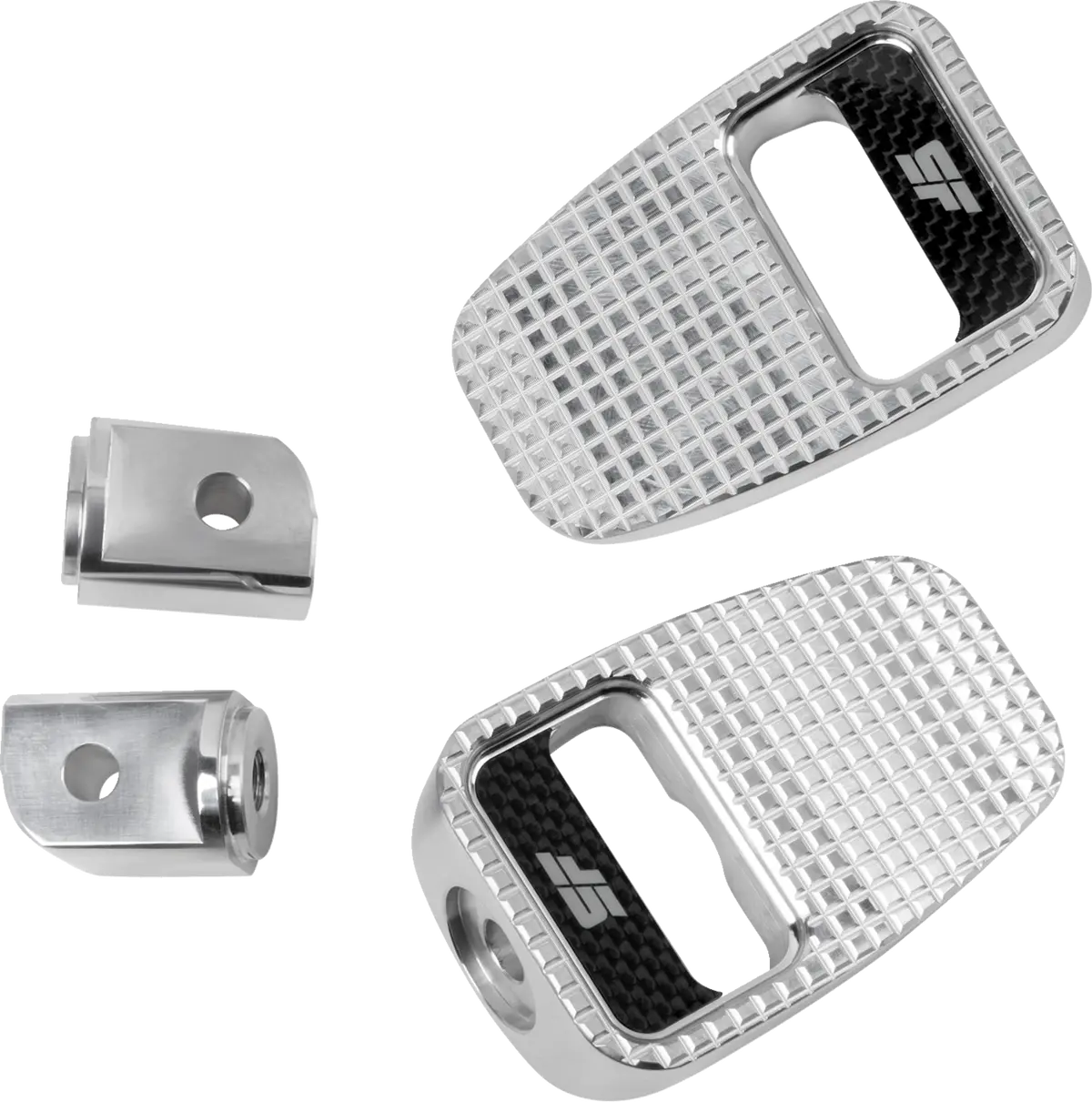 Slyfox Foot Pegs - Silver Polished - Rear Sf-904-02-2 1