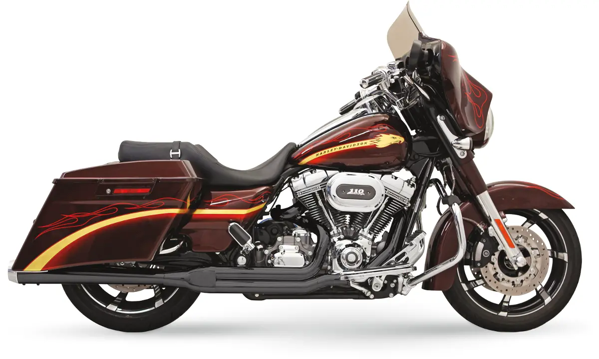 Bassani Xhaust Road Rage 2:1 Exhaust - Black Flh-737B 1