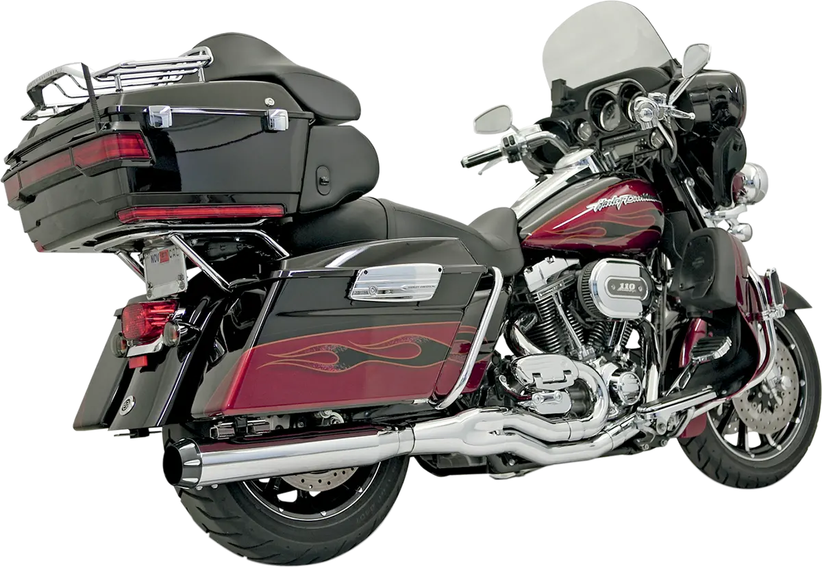 Bassani Xhaust B4 2:1 Exhaust - Chrome - Straight Can Flh-757 1